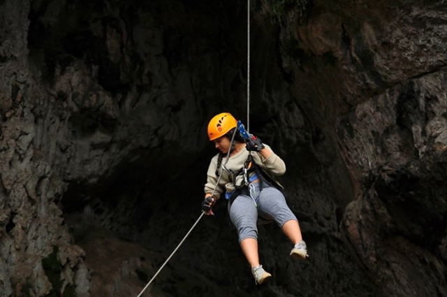 rappel en caida libre